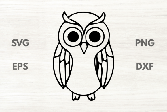 Decorative Owl SVG: Graphics for Crafts & Commercial Design