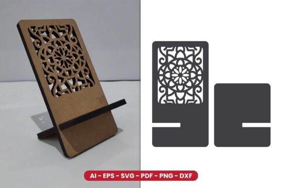 Decorative Phone Holder Lasercut for Stands & Laser Cutting