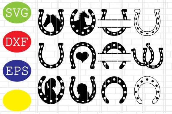 Horseshoe SVG Graphics for Crafts & Branding