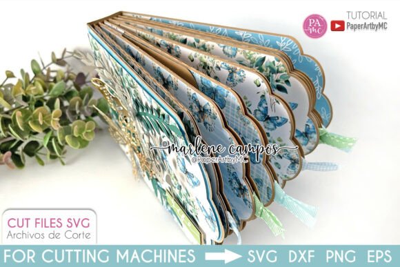Nested Scrapbook Mini Album SVG Cut: Laser Cutting & Other Art Amp