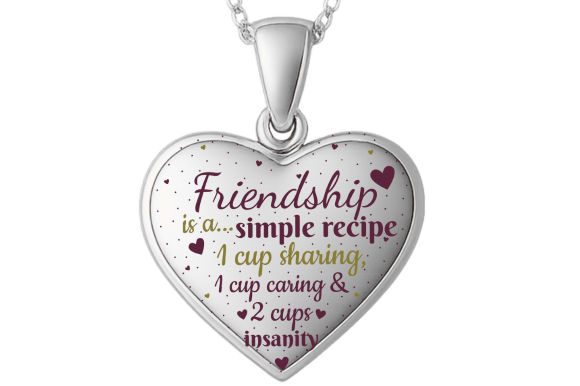 Simple Recipe Friendship Heart POD Sign Graphics