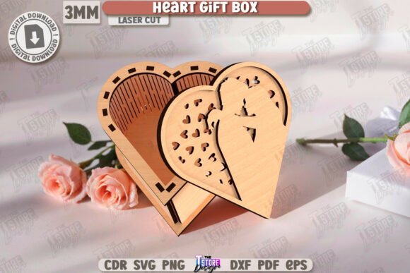 Valentine’s Day Gift Box Laser Cut Heart